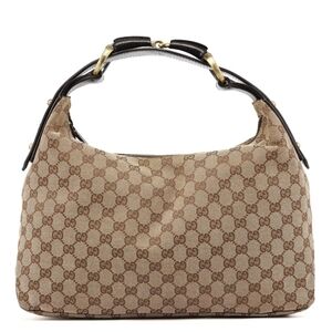 Gucci Horsebit Medium Canvas Hobo